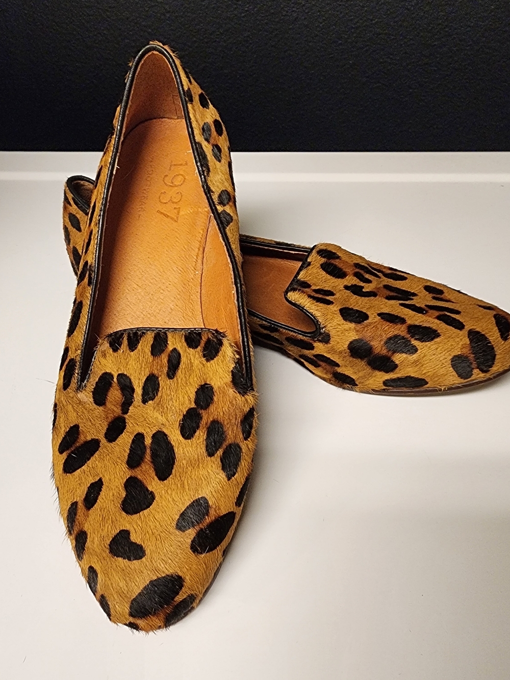 Madewell Leopard-Print Loafers in Tan and Black - Picture 2 of 9